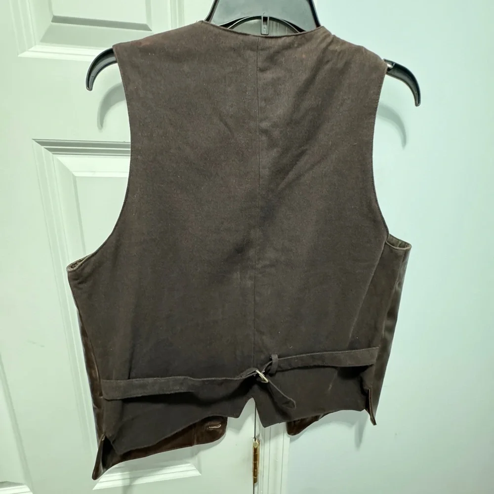 banana republic size small brown vest